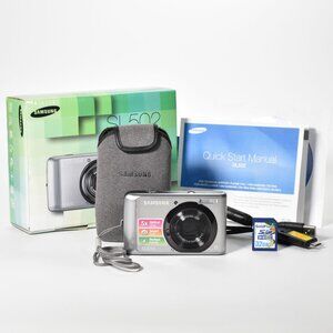 Samsung SL502 Digital Camera 12.2MP 5x Optical Zoom Video 32GB SD Card